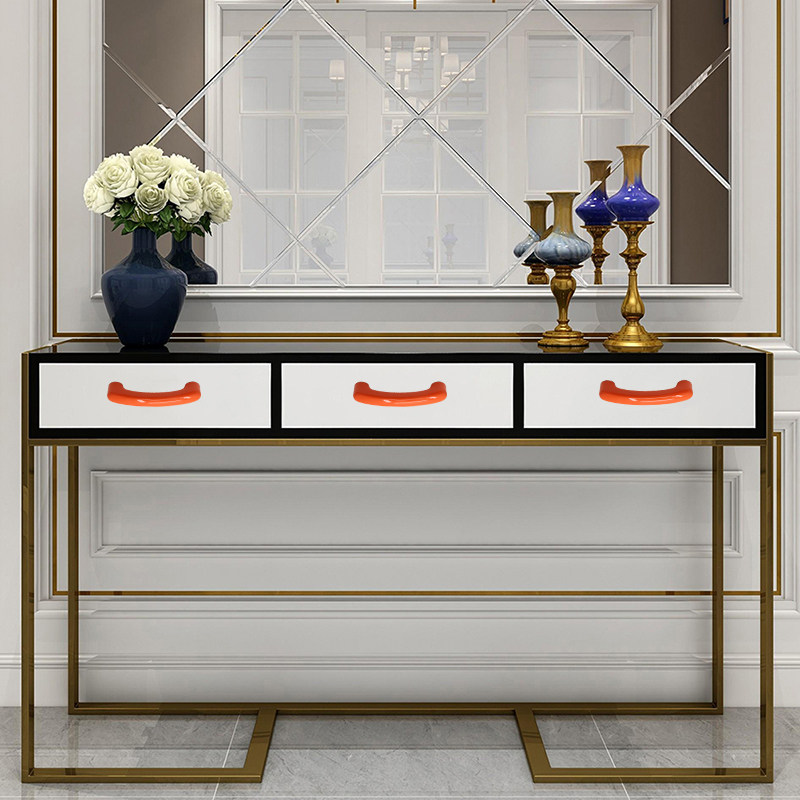 彩色长条黄铜弓形陶瓷柜门拉手收纳柜衣橱柜抽屉柜子64孔距门把手,淘宝优惠券,粉丝福利购,淘宝优惠卷