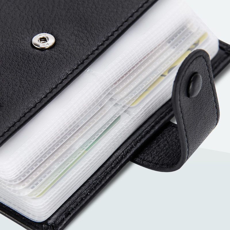 七匹狼男士大容量真皮银行超薄卡套 septwolves皓源嘉业卡包