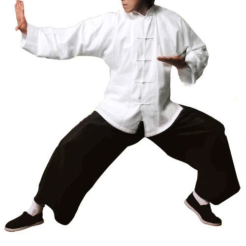 棉质太极服装李小龙咏春拳唐装叶问功夫装道服衣服男中山装练功服 - 图3
