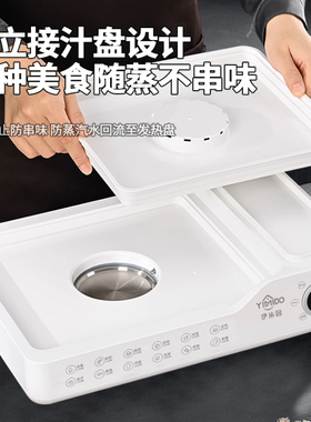 折叠三层大容量家用速蒸电蒸锅
