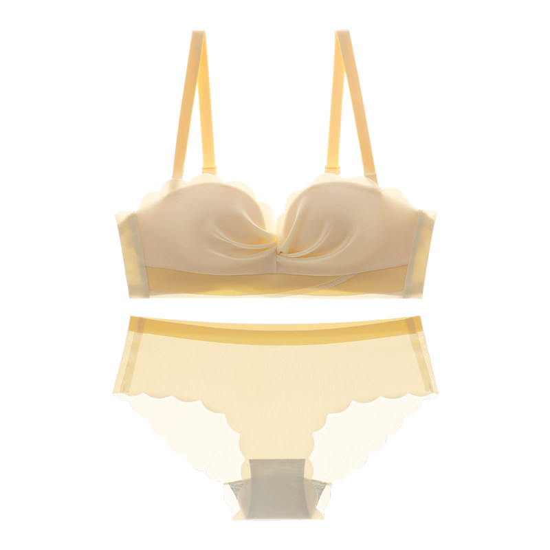 肩带小胸聚拢防滑隐形少女薄款抹胸 祺莱文胸