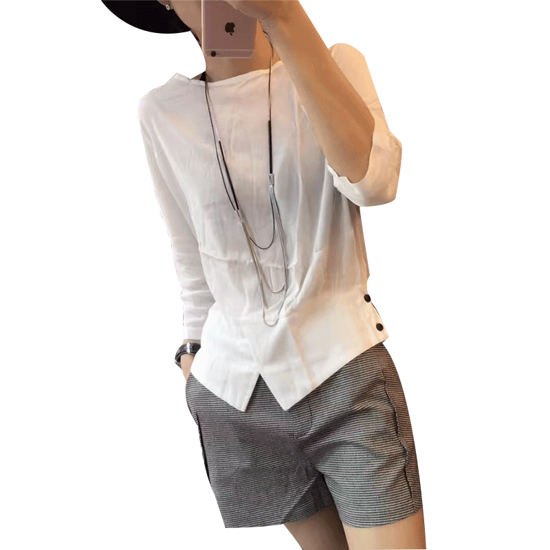 欧洲站2020新款夏ins防晒雪纺t恤 沃咖T恤