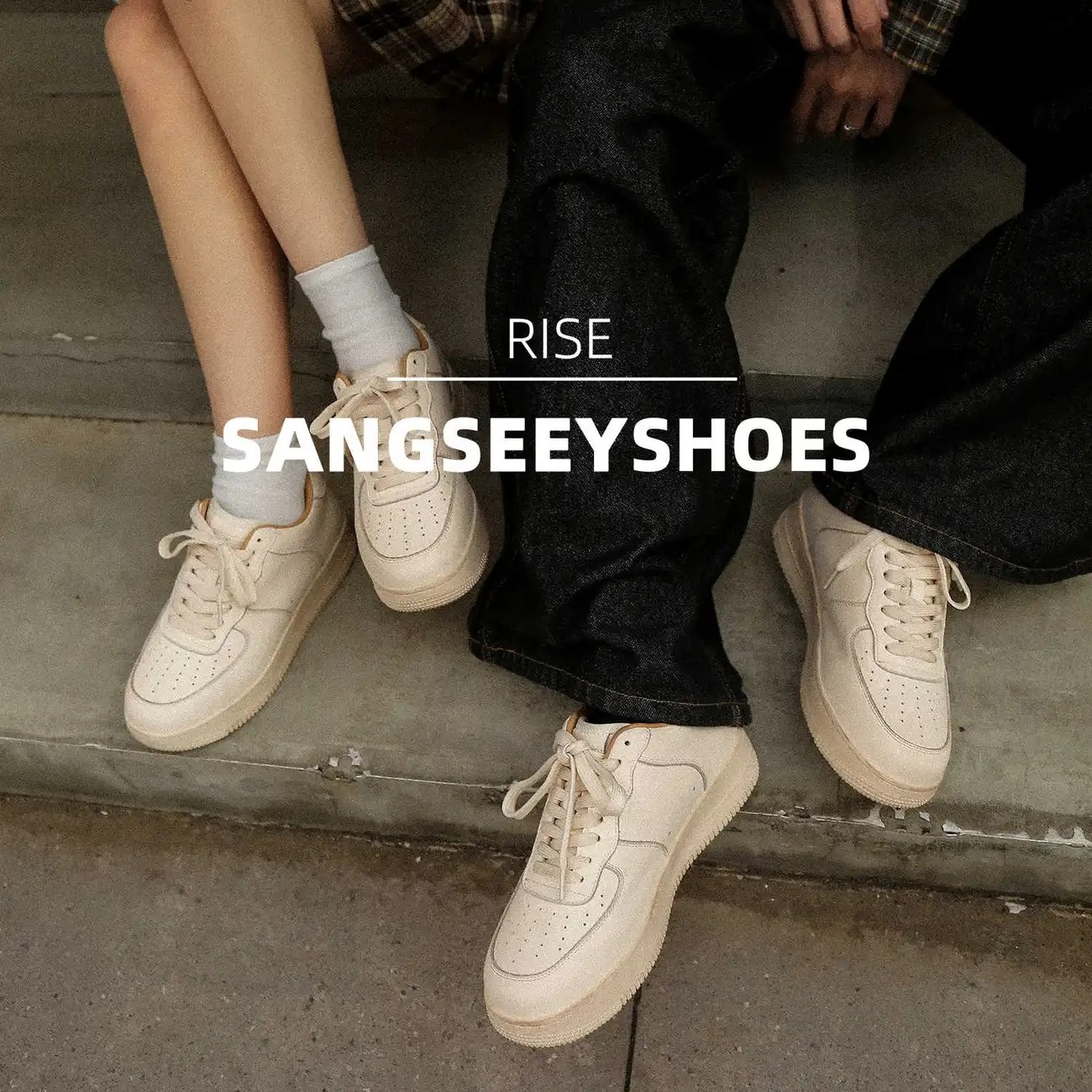 sangseey真皮牛皮空军一号6cm隐形内增高百搭潮流运动休闲板鞋子,淘宝优惠券,粉丝福利购,淘宝优惠卷