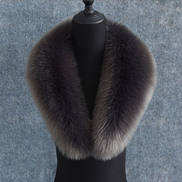 仿狐狸毛领子秋冬男女士西装领毛呢大衣青果领毛领子百搭单买通用,淘宝优惠券,粉丝福利购,淘宝优惠卷