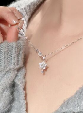 【新品】S925纯银闪耀星星项链女清冷风百搭小众设计五角星锁骨链