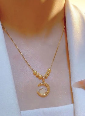 六珠项链炫小虫钛钢吊坠