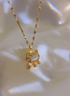 铜吊坠炫小虫钛钢女铜