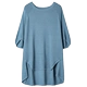 Cộng với phân bón XL băng lụa ngắn tay áo thun nữ rộng rãi áo dơi mẹ mùa hè đầm mỏng phần áo len quốc gia - Quần áo của mẹ