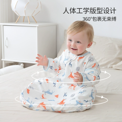 Детский спальный мешок осень и зимняя постоянная температура детская интегрированная спальный мешок весна и летний детский удар - обычные для новорожденных.