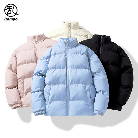 Stand Collar Cotton Coat Couple Short Down Cotton Coat