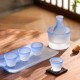 High-end blue glass wine set