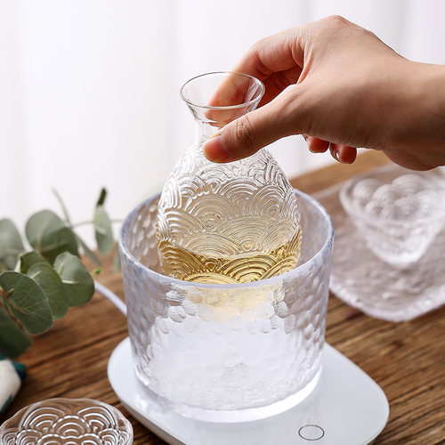 祥云系列白酒酒具套装小酒杯清酒壶家用小号烈酒杯一两温酒分酒器 - 图2