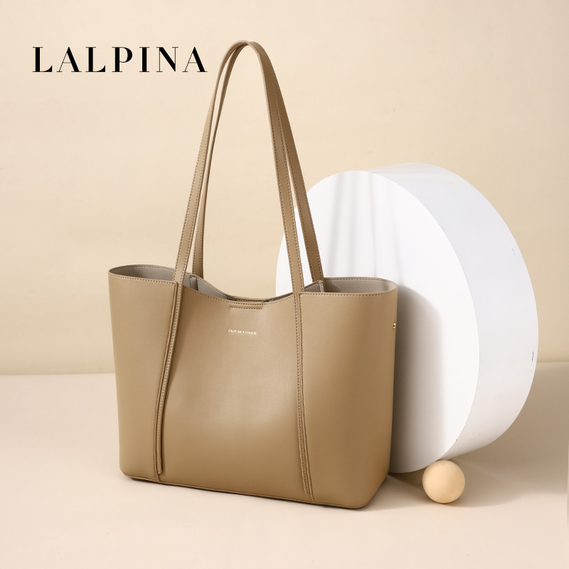 LALPINA包包女新款2023女包大容量托特包高级感上班通勤女单肩包-图0