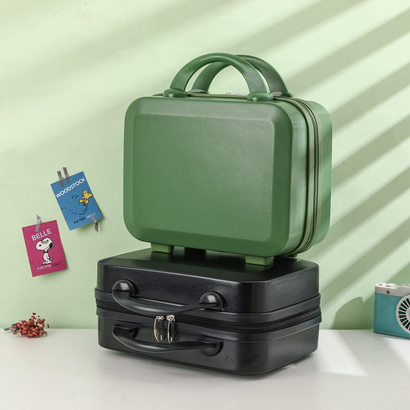 日式14寸可爱化妆箱小型轻便手提箱 银盾箱包旅行箱