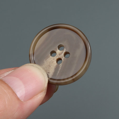 圆形树脂纽扣男女西装西裤扣子配件高档羊绒大衣钮扣外套百搭装饰 - 图1