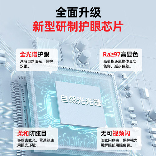 客厅灯全光谱护眼大灯led吸顶灯简约现代大气灯具水晶房间卧室灯 - 图1