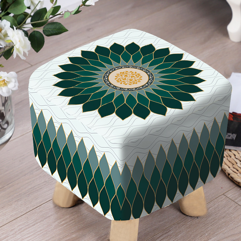 蘑菇凳罩方形圆形布艺全包可拆卸家用换鞋软包坐垫凳子套沙发凳罩,淘宝优惠券,粉丝福利购,淘宝优惠卷