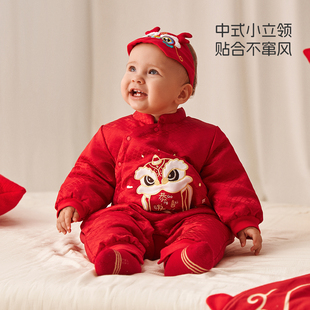 aqpa龙宝宝新年红满月周岁外出服