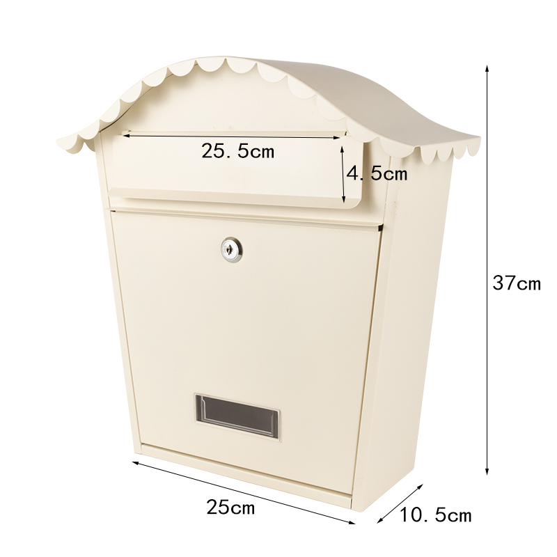 铁艺欧式别墅挂墙信箱室外报箱创意邮筒防水邮箱印字心理多地包邮 - 图1