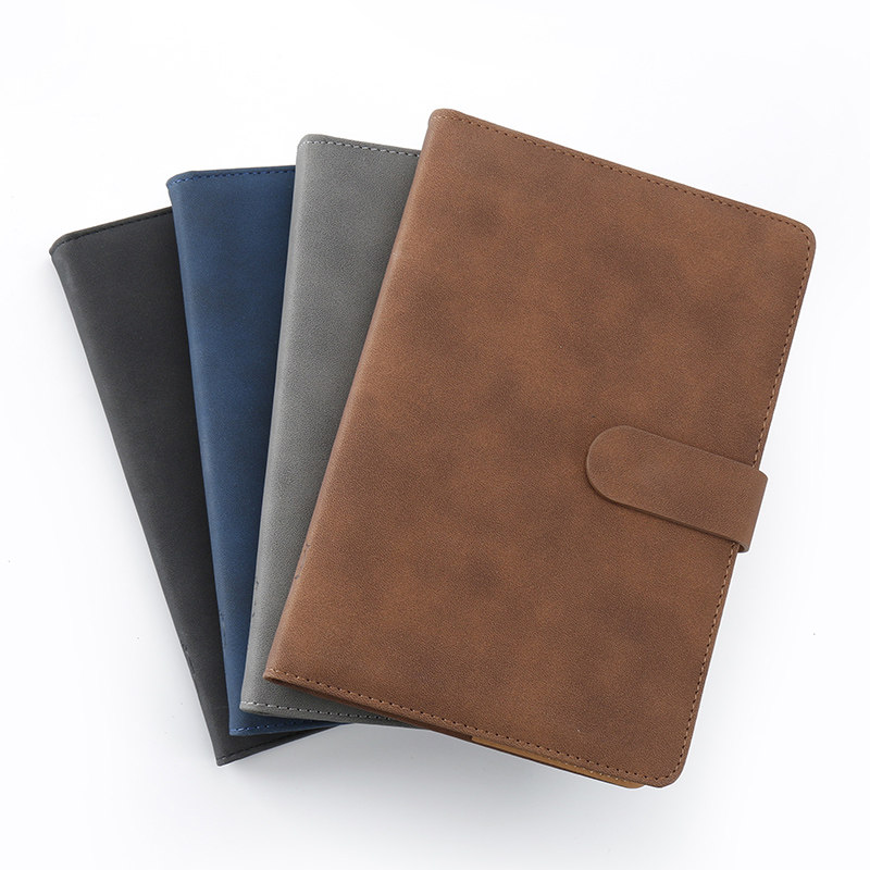 加厚a5创意硬壳商务笔记本文具本子小清新 大学生工作办公笔记本子 记事本皮面会议记录本子可印定制定做LOGO