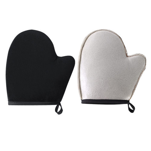 涂身体乳手套专用擦身体乳懒人快速抹防晒素颜霜摸美黑油神器植绒 - 图3