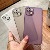 Apple, ультратонкий матовый iPhone 14, чехол для телефона, защитная сумка, легкий и тонкий сиреневый объектив, iphone, защита при падении, 13promax, популярно в интернете