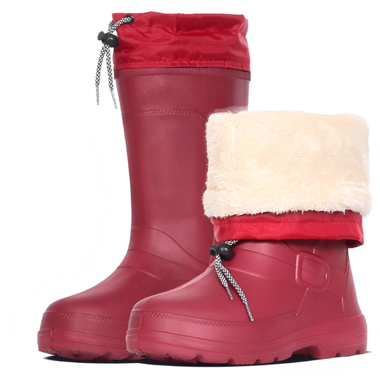 新品轻便保暖高筒防滑雨鞋女加绒胶靴防水雨靴加棉水鞋成人工作鞋