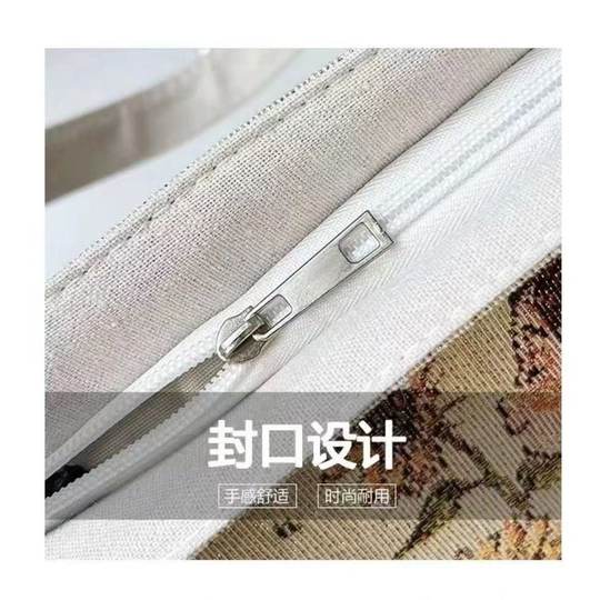 Ethnic style double-sided embroidered handbag