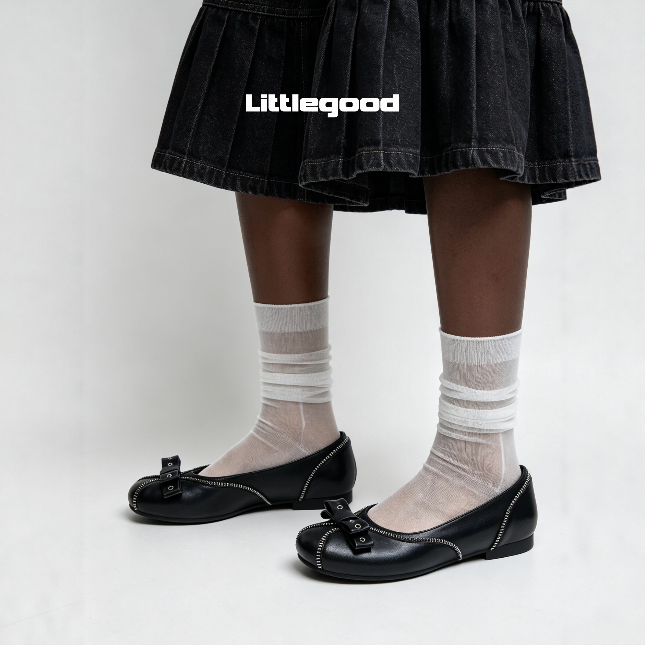 Littlegood sweet and cool bow pumps for women 2026 summer new style commuting versatile