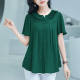 Mother's style middle-aged and elderly style loose short-sleeved tops that cover the flesh