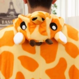 Демисезонная фланелевая мультяшная пижама, лонгслив, костюм