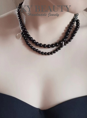 时尚黑玛瑙水草玛瑙方便吸铁扣