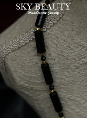 skB玛瑙颈链项链女气质款吸铁口