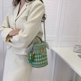 Вязаная сумка ручной работы, сумка на одно плечо, набор материалов, подвеска, связать своими руками, с медвежатами