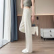 Ice silk wide leg pants for women summer thin 2026 new women's sports pants sweatpants high waist straight pants casual women's pants