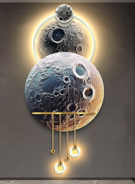 QICHO玄关轻奢是月球装饰画