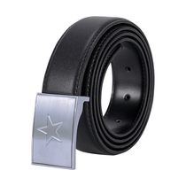 Pure headlayer cow leather system 3514 inner belt pants with automatic buckle genuine leather business mens needle buckle military training belt