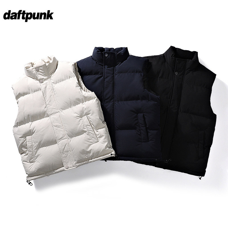 男生立领羽绒棉衣马甲秋冬纯色简约百搭工装外套女潮保暖马夹坎肩,淘宝优惠券,粉丝福利购,淘宝优惠卷