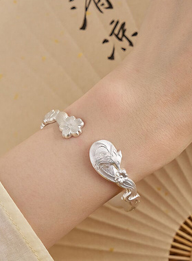 银匠[白狐]新中式足银999手镯