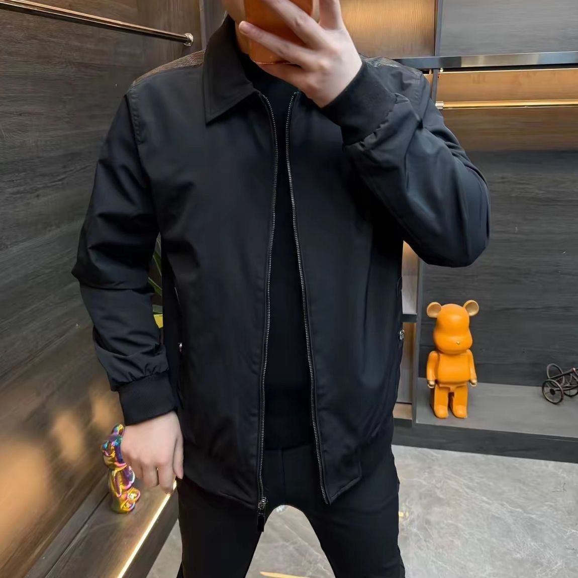 【现货】1963极简风翻领夹克男修身防风外套休闲百搭商务男装上衣,淘宝优惠券,粉丝福利购,淘宝优惠卷