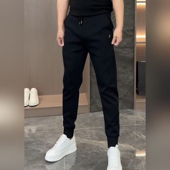 77263 Men's spring new arrival slim stretch leg pants, versatile fashionable trousers and sweatpants