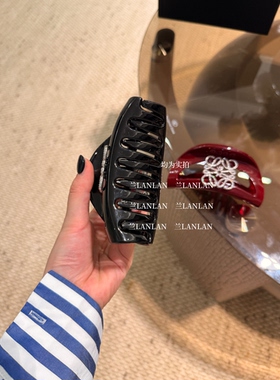 【兰LANLAN】超显白～闪钻发夹抓夹后脑勺盘发女大号鲨鱼夹发饰夹