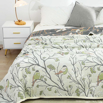 New frontier cotton gauze wool towels quilts by full cotton pure cotton students single double cover blanket Summer thin air conditioning by summer cool quilt