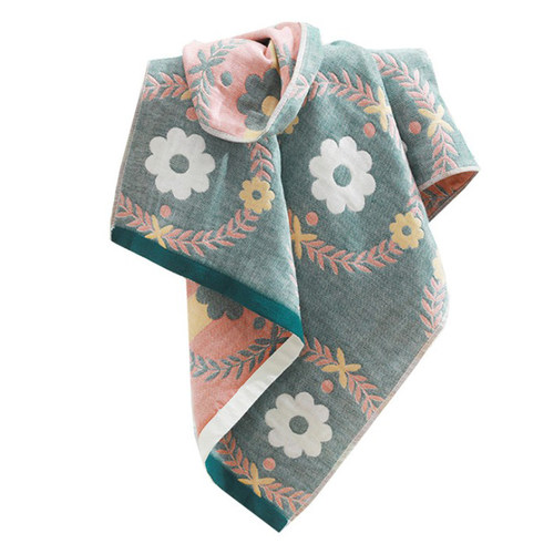 如奕浴巾四层纱布新疆长绒棉女成人家用纯棉吸水速干裹巾男大毛巾 - 图3