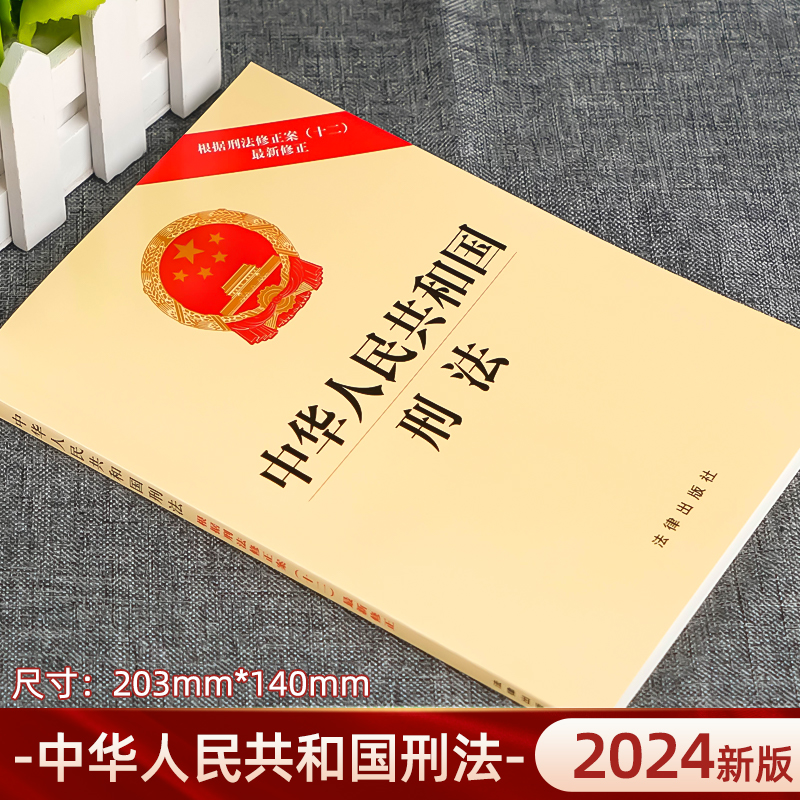 2024新中华人民共和国刑法 根据刑法修正案十二新修正 刑法总则分则附则犯罪刑罚 刑事法律法规单行本法条 法律出版社 - 图0