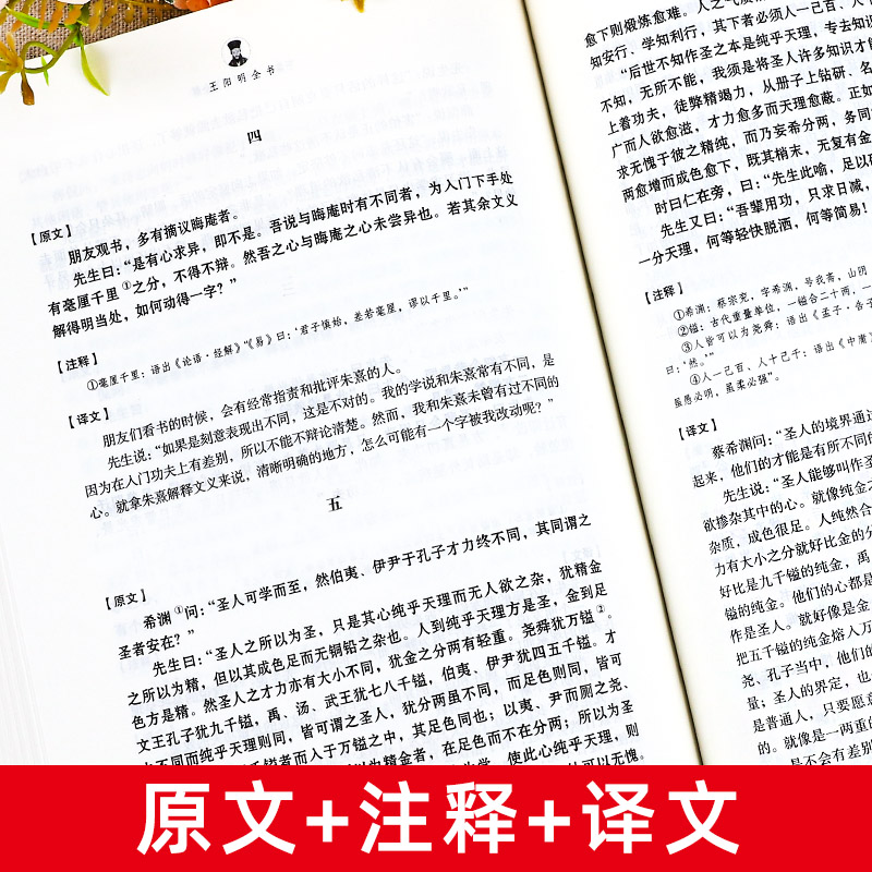 完整无删减王阳明全集布面精装原著正版心学的智慧知行合一传习录全集传习录注疏中华 五百年来王阳明大传哲学国学经典书籍全套 - 图2