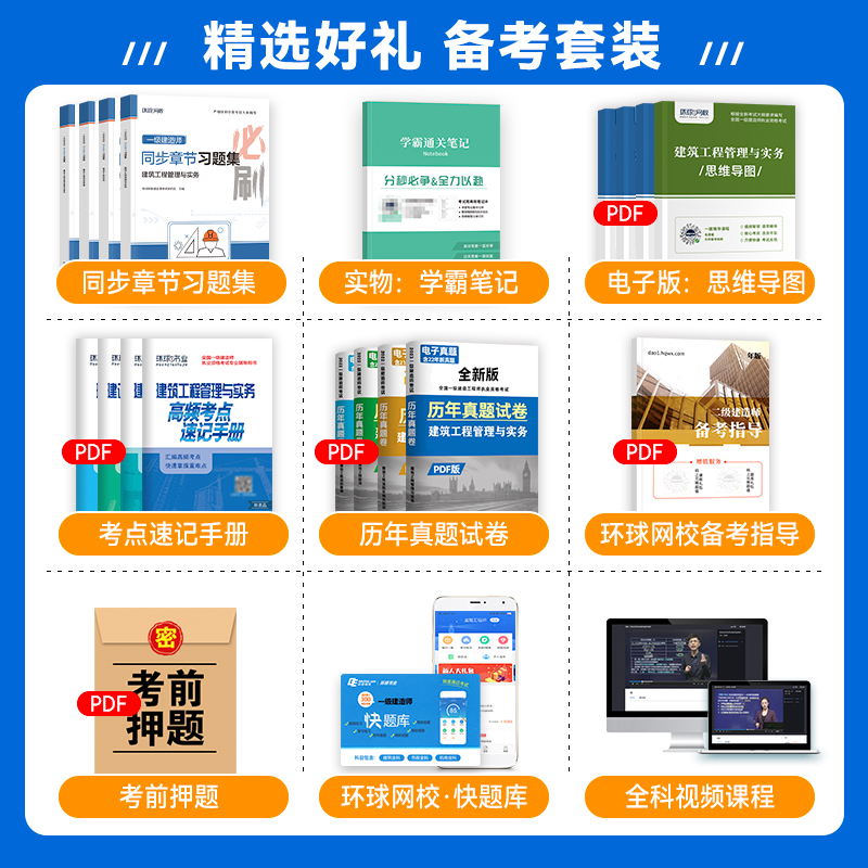 环球网校2024年一建章节习题集全套建筑机电公路市政水利实务管理经济网课视频刷题题库软件电子版学习资料一级建造师官方教材真题 - 图0