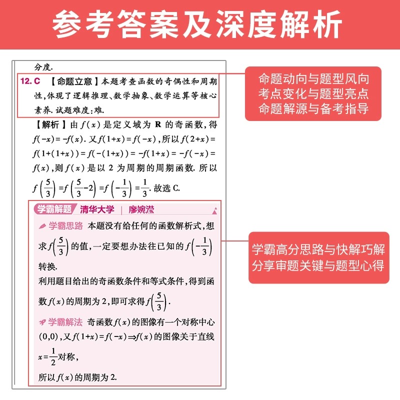 2024新版新高考五年真题理科文科综合语文数学英语物理化学生物政治历史地理全国卷2023高考5年真题卷2018-2023真题 高三复习资料 - 图1