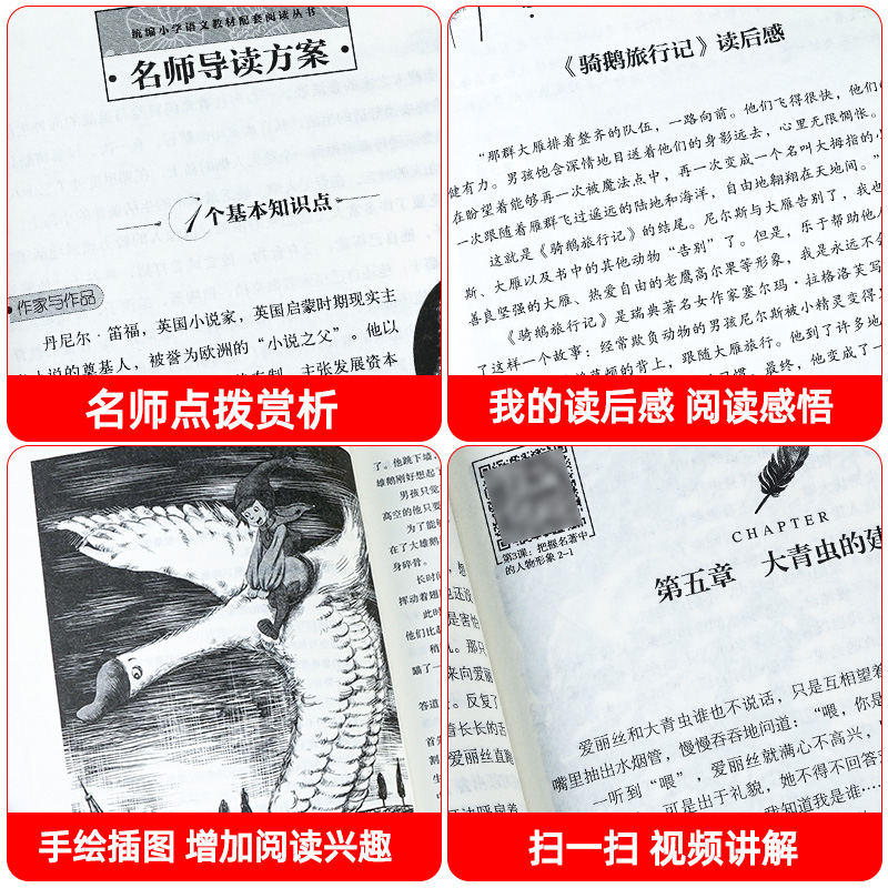 全套4册鲁滨逊漂流记六年级下册必读的课外书正版原著完整版汤姆索亚历险记爱丽丝漫游奇境尼尔斯骑鹅旅行记鲁滨孙快乐读书吧6下目 - 图3