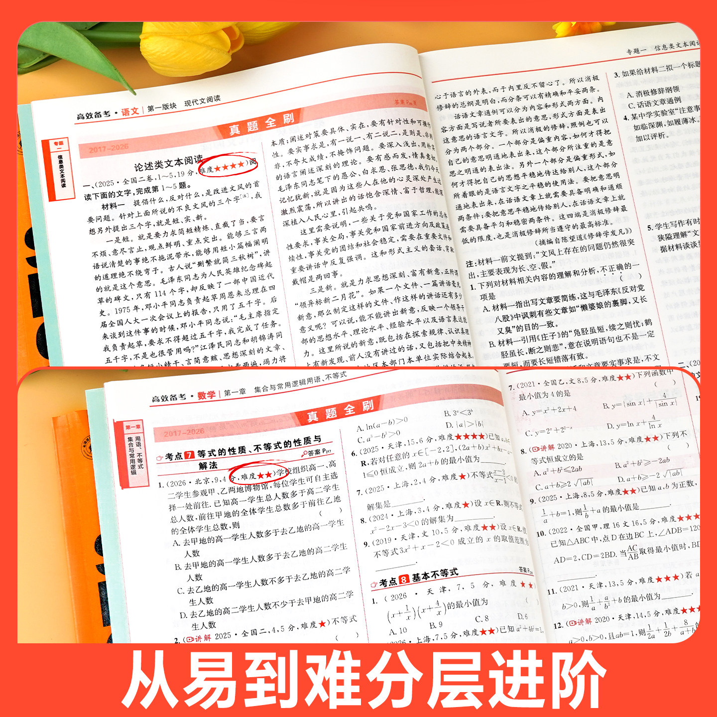 2027十年高考数学物理化学生物语文英语政治历史地理新高考全国卷含2025高考真题分类解析试卷汇编文理综必刷题高三一轮总复习资料
